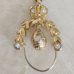 Joan Rivers Russian Egg Charm Holder Necklace 16"